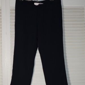 Banana Republic Black Straight-Leg Dress Pants